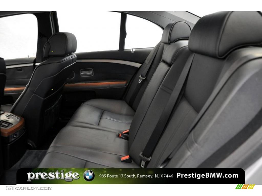 2008 7 Series 750i Sedan - Titanium Silver Metallic / Black photo #9