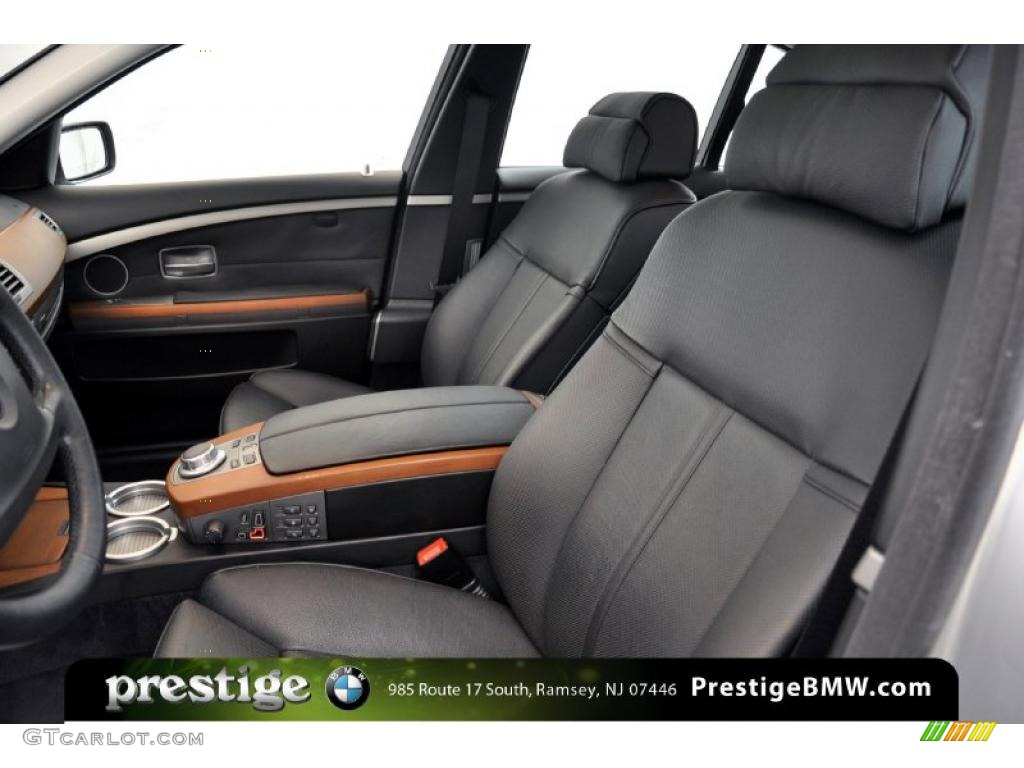 2008 7 Series 750i Sedan - Titanium Silver Metallic / Black photo #12