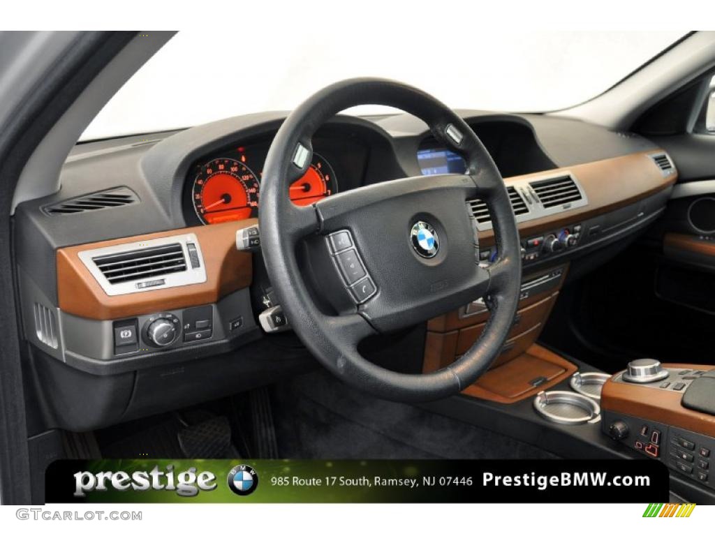 2008 7 Series 750i Sedan - Titanium Silver Metallic / Black photo #15