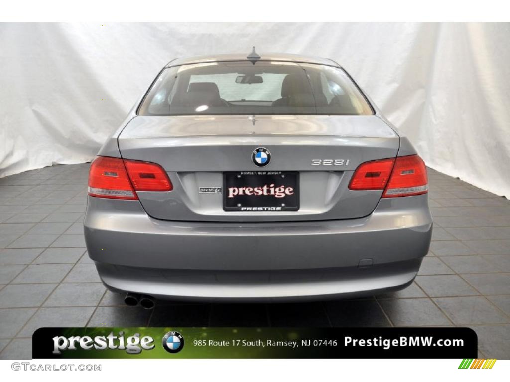 2007 3 Series 328i Coupe - Space Gray Metallic / Black photo #3