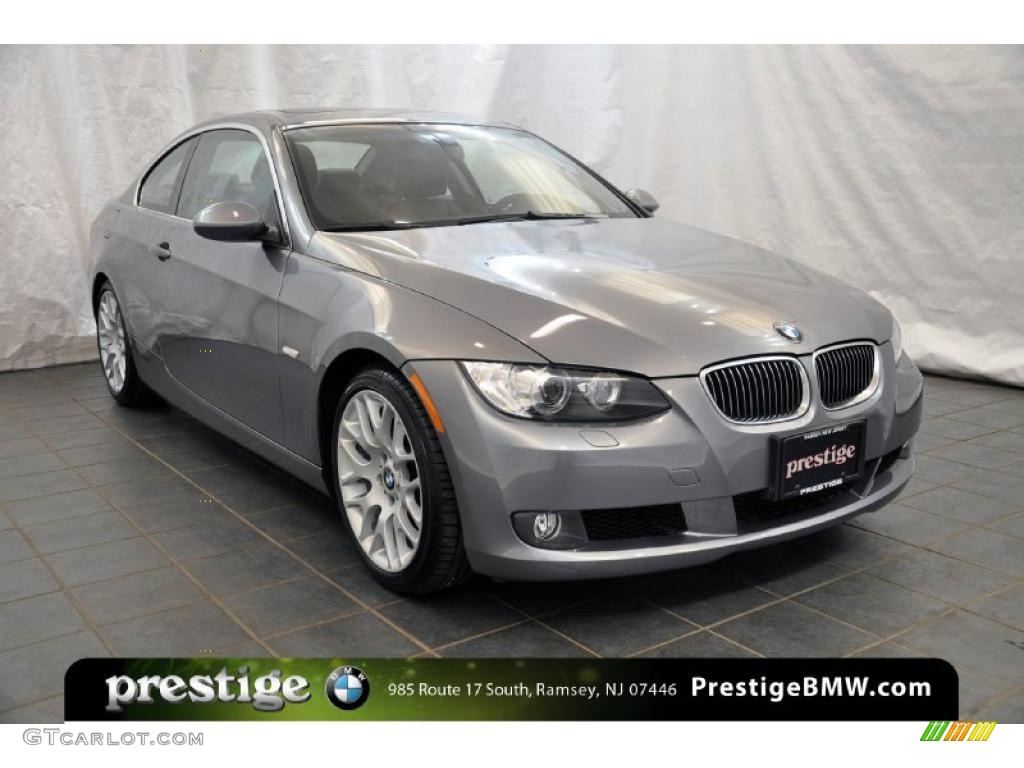 2007 3 Series 328i Coupe - Space Gray Metallic / Black photo #8