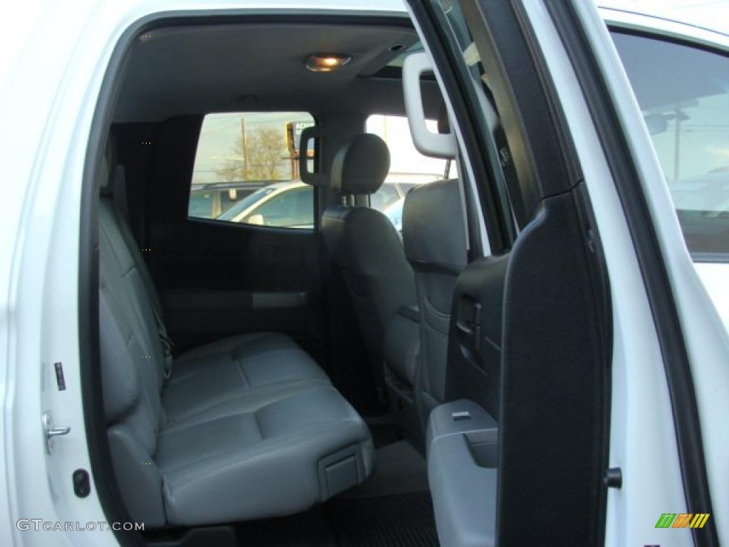 2008 Tundra Double Cab 4x4 - Super White / Graphite Gray photo #12