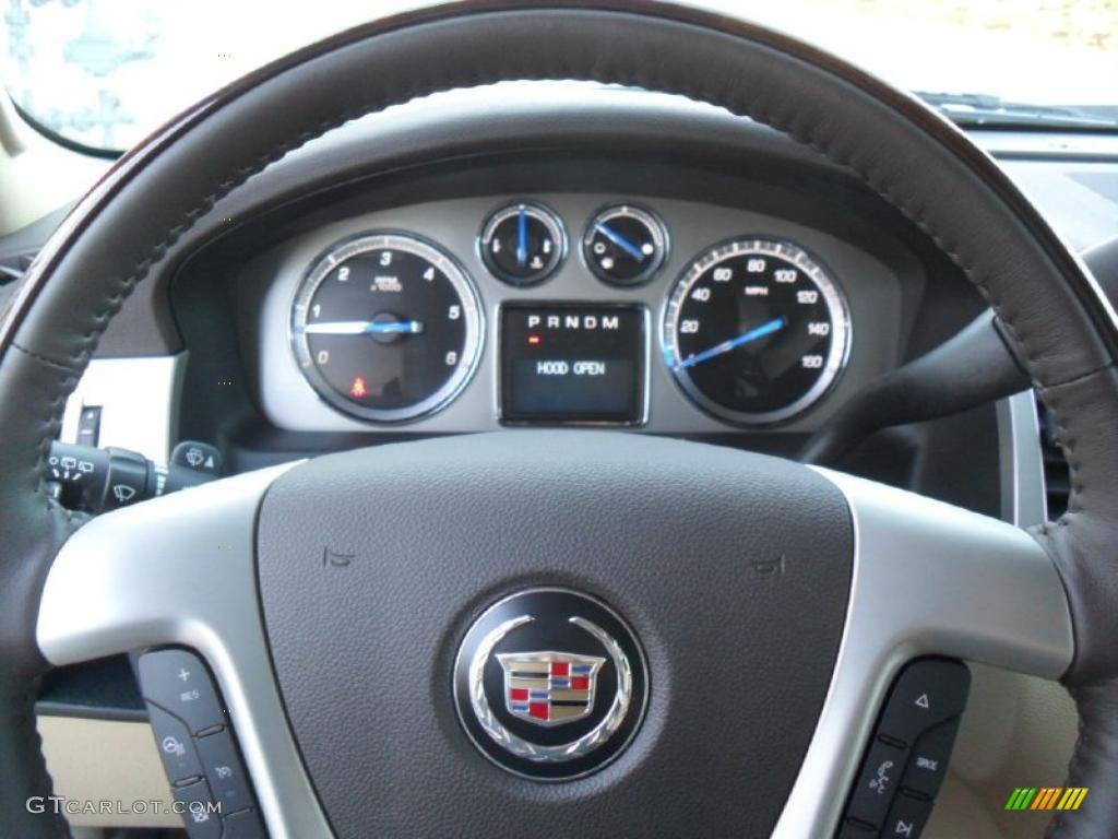 2011 Cadillac Escalade ESV Luxury AWD Cashmere/Cocoa Steering Wheel Photo #40379083