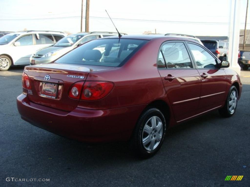 2008 Corolla LE - Barcelona Red / Stone photo #4