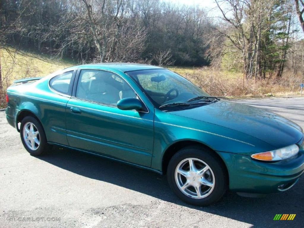1999 Alero GLS Coupe - Jade Green Metallic / Neutral photo #3