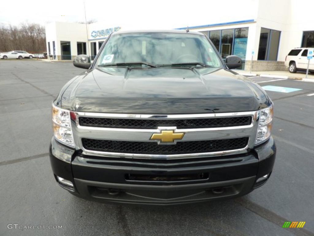 2011 Silverado 1500 LTZ Crew Cab 4x4 - Black / Ebony photo #2