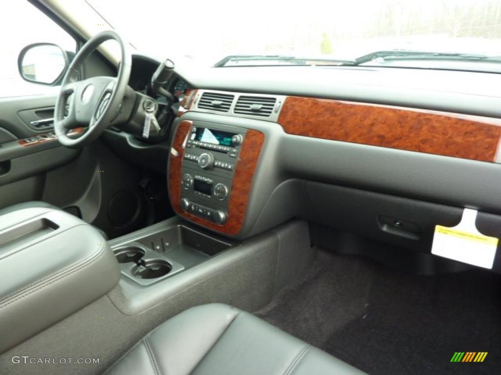 Ebony Interior 2011 Chevrolet Silverado 1500 LTZ Crew Cab 4x4 Photo #40384901