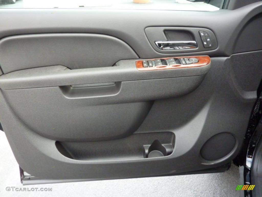 2011 Chevrolet Silverado 1500 LTZ Crew Cab 4x4 Ebony Door Panel Photo #40384993