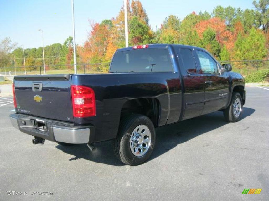 2011 Silverado 1500 LS Extended Cab - Imperial Blue Metallic / Dark Titanium photo #2
