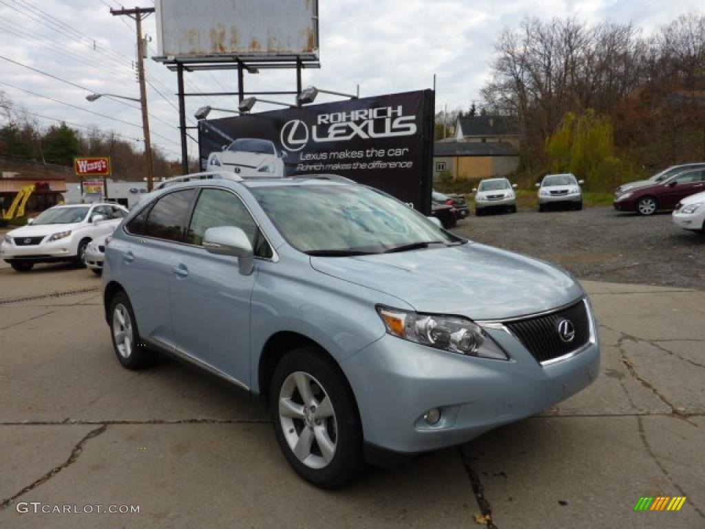 2010 RX 350 AWD - Cerulean Blue Metallic / Parchment/Brown Walnut photo #1