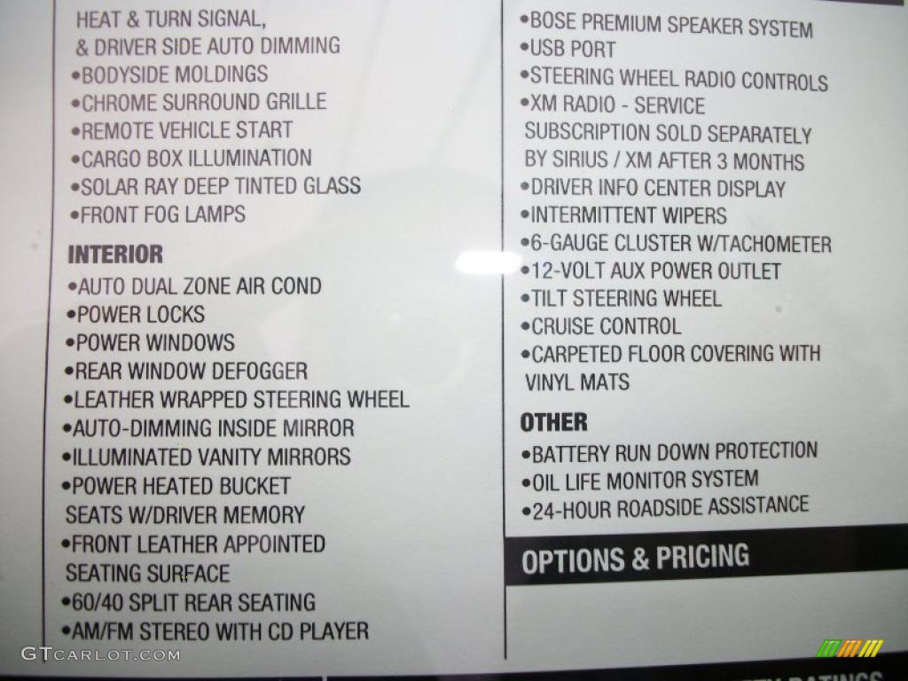 2011 Chevrolet Silverado 2500HD LTZ Crew Cab 4x4 Window Sticker Photo #40389333