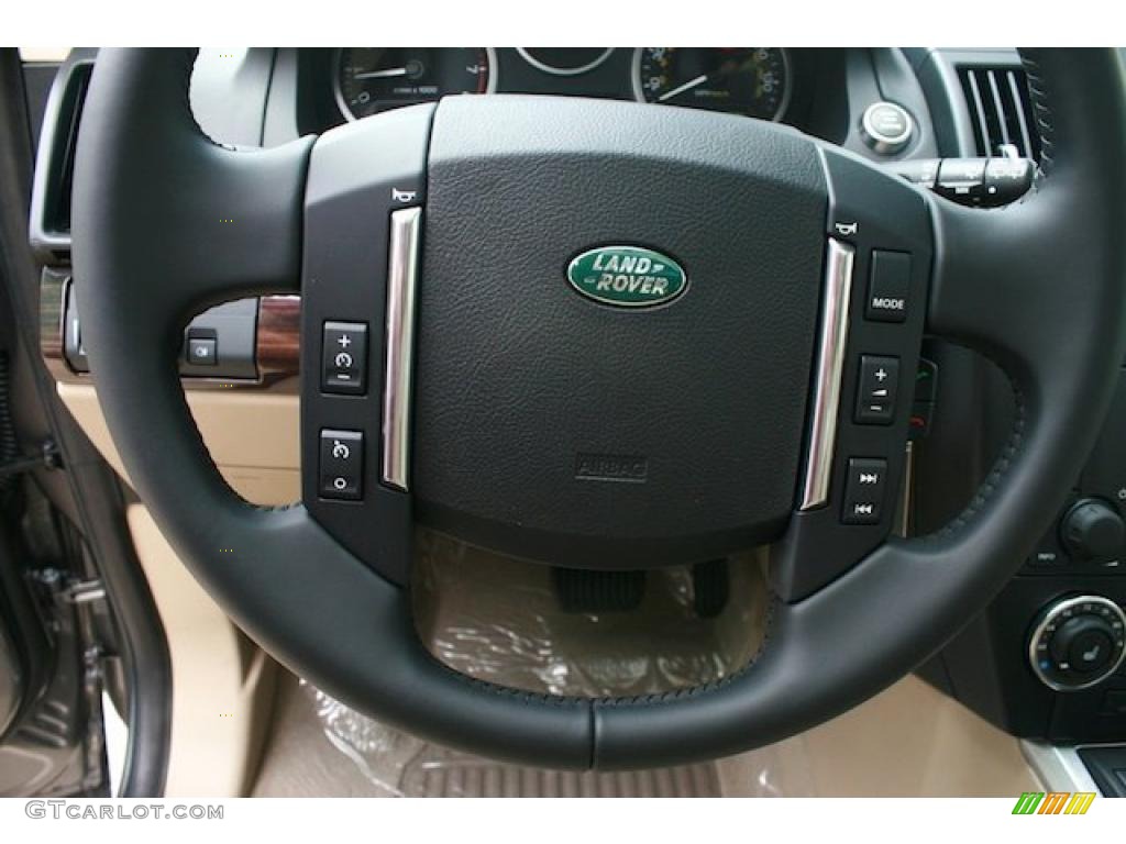 2011 Land Rover LR2 HSE Almond Steering Wheel Photo #40390709