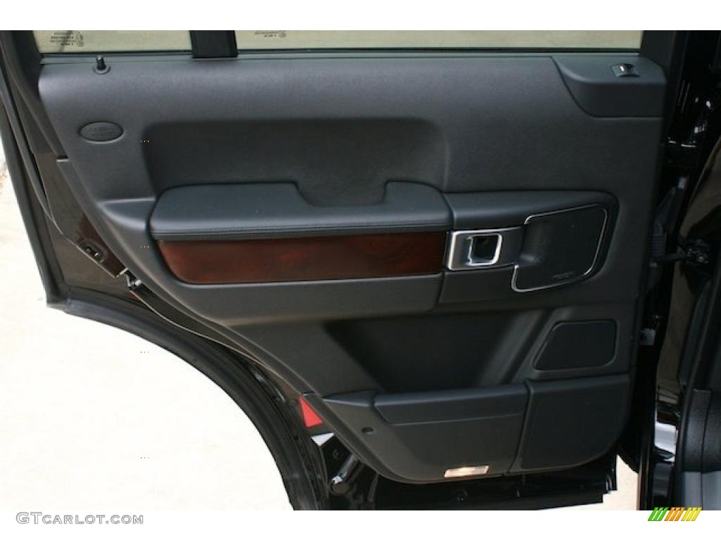 2008 Range Rover V8 HSE - Java Black Pearlescent / Jet Black photo #40