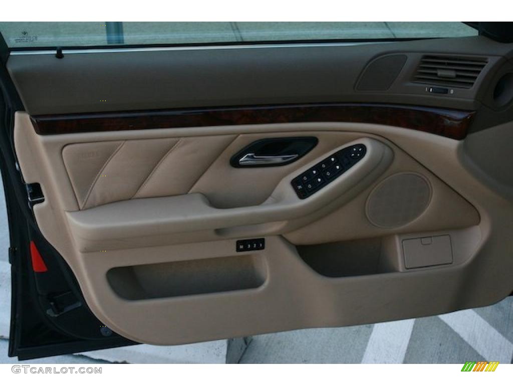 2003 BMW 5 Series 540i Sedan Sand Beige Door Panel Photo #40392209