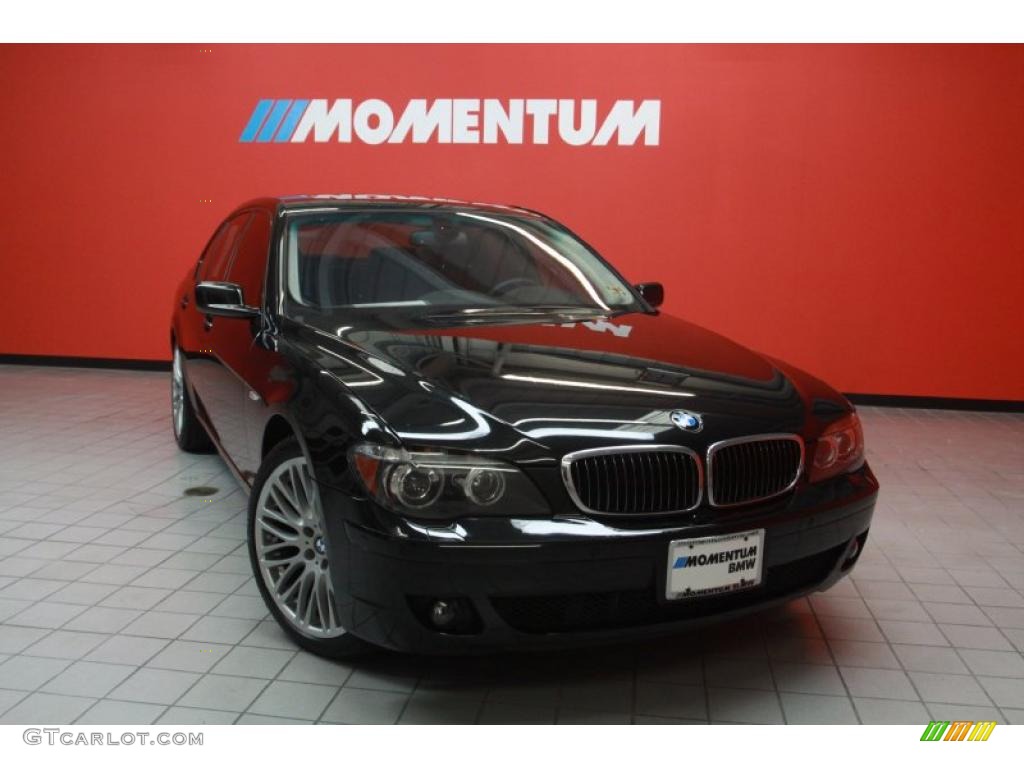 2008 7 Series 750i Sedan - Jet Black / Black photo #1