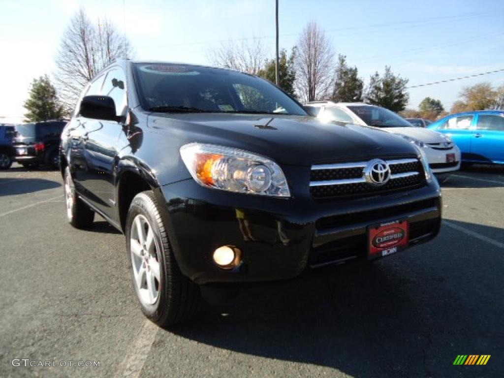 2007 RAV4 Limited 4WD - Black / Ash Gray photo #1