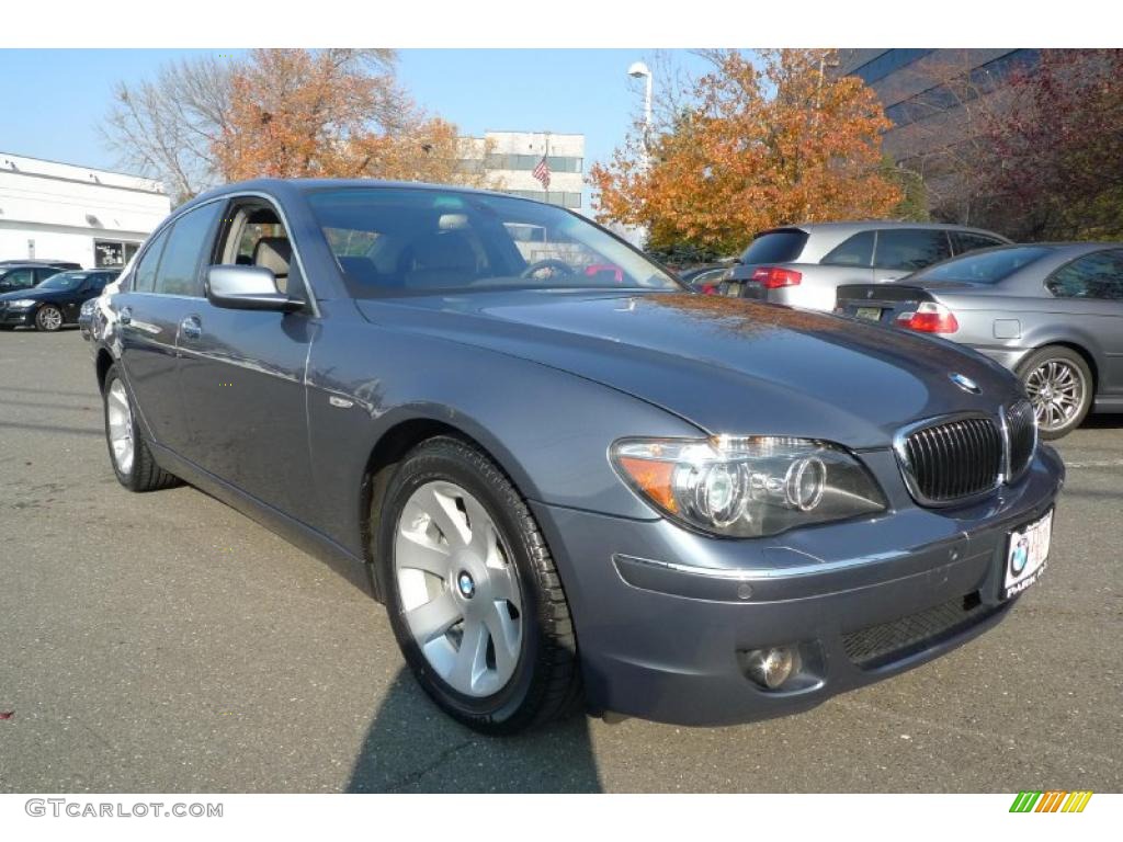 2008 7 Series 750i Sedan - Michigan Blue Metallic / Flannel Grey photo #3