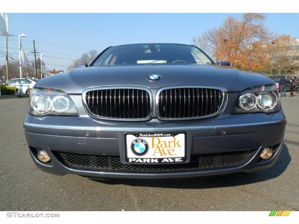 2008 7 Series 750i Sedan - Michigan Blue Metallic / Flannel Grey photo #6