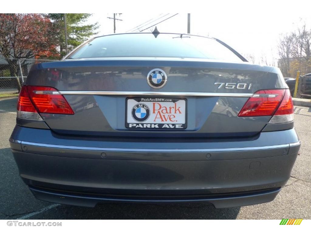 2008 7 Series 750i Sedan - Michigan Blue Metallic / Flannel Grey photo #11