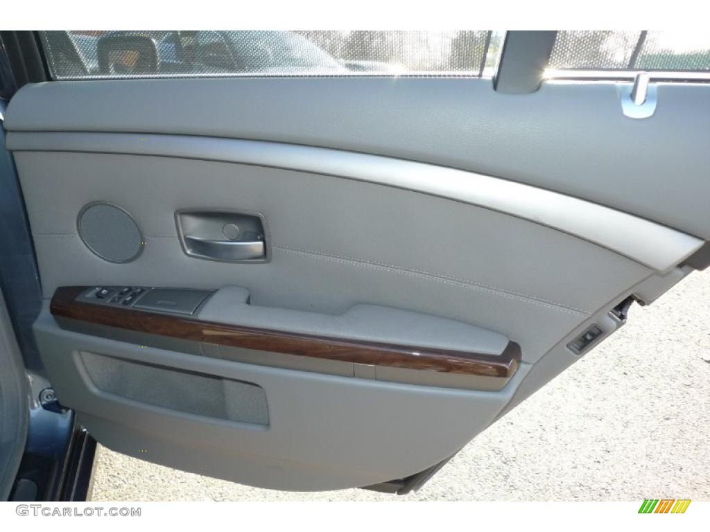2008 7 Series 750i Sedan - Michigan Blue Metallic / Flannel Grey photo #34
