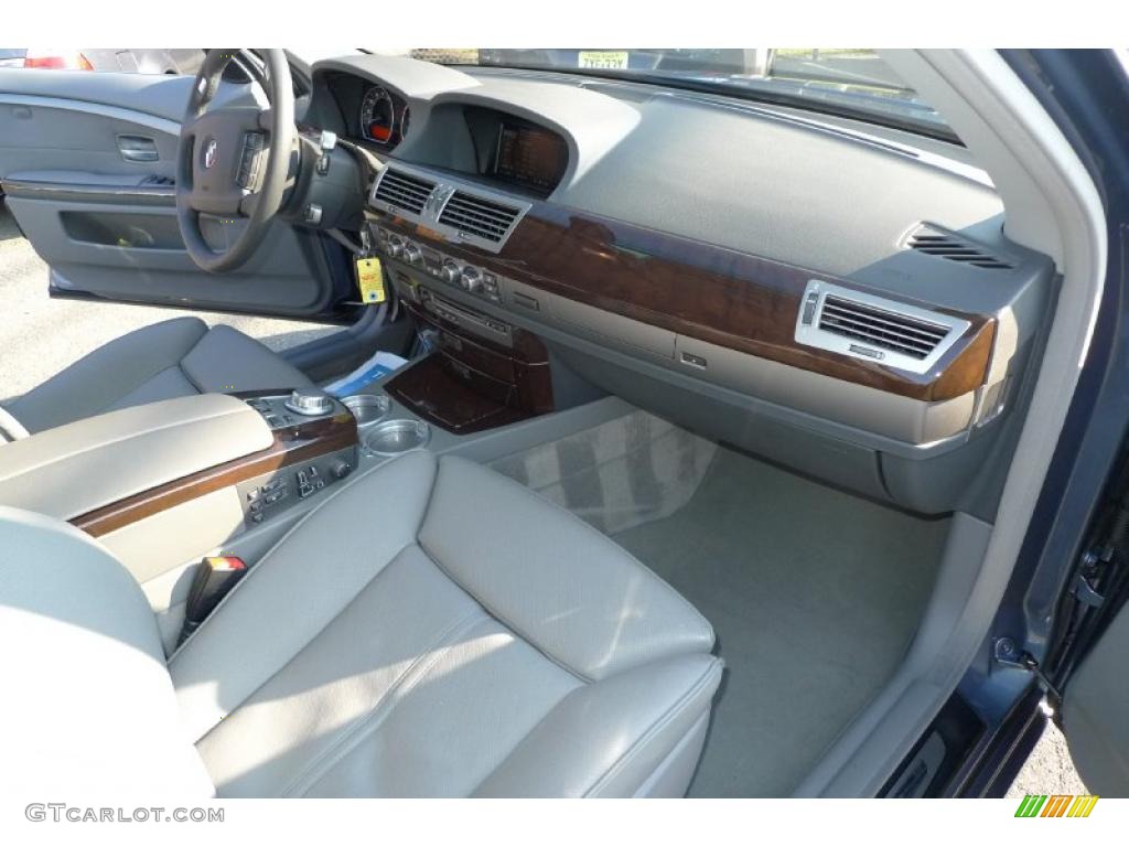 2008 7 Series 750i Sedan - Michigan Blue Metallic / Flannel Grey photo #35