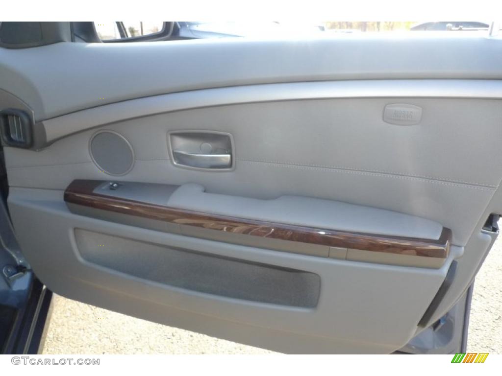 2008 7 Series 750i Sedan - Michigan Blue Metallic / Flannel Grey photo #38