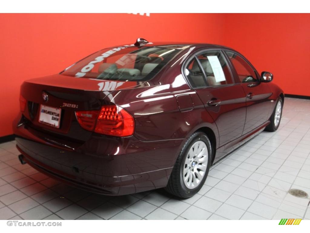 2009 3 Series 328i Sedan - Barbara Red Metallic / Oyster Dakota Leather photo #2