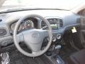 Black 2011 Hyundai Accent GS 3 Door Interior Color