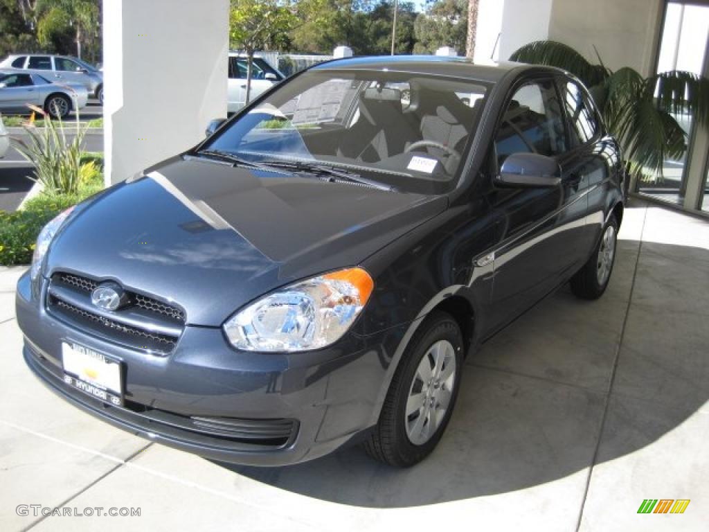 2011 Accent GS 3 Door - Charcoal Gray / Black photo #1