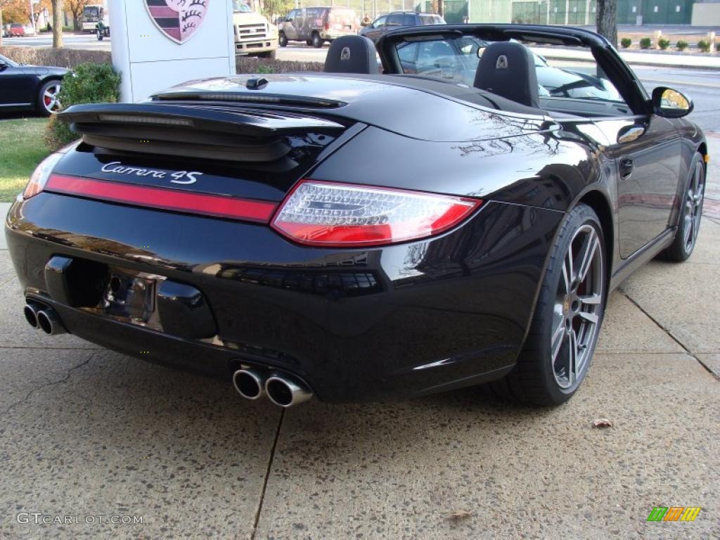 Black 2011 Porsche 911 Carrera 4S Cabriolet Exterior Photo #40397333