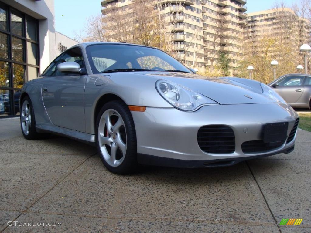 Arctic Silver Metallic 2004 Porsche 911 Carrera 4S Coupe Exterior Photo #40397597