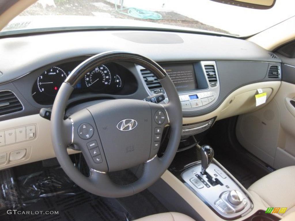 Cashmere Interior 2011 Hyundai Genesis 4.6 Sedan Photo #40397657