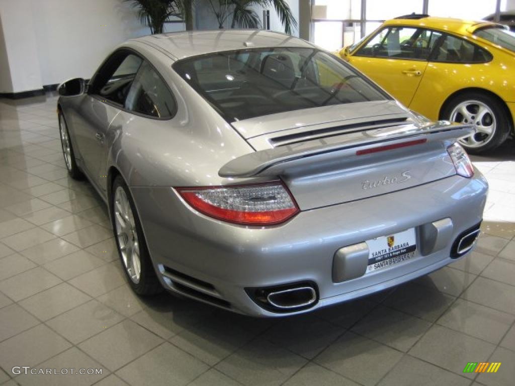 Arctic Silver Metallic 2011 Porsche 911 Turbo S Coupe Exterior Photo #40397929