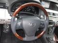 Light Gray/Espresso Birds-Eye Maple 2010 Lexus RX 450h Hybrid Steering Wheel