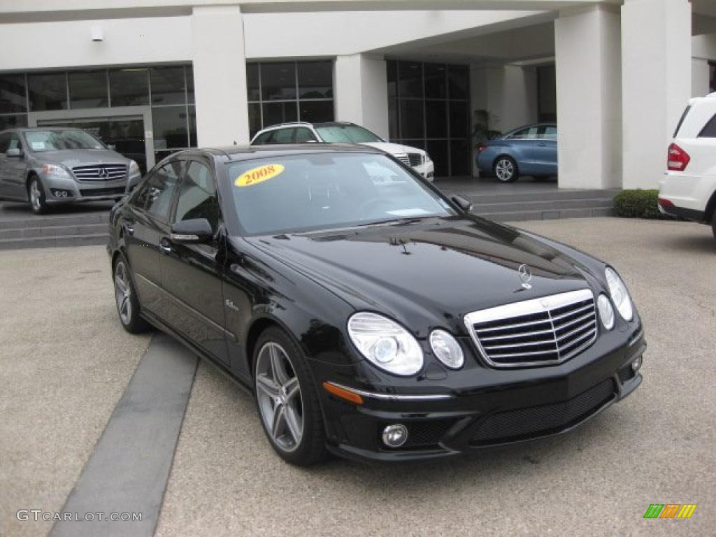 2008 E 63 AMG Sedan - Black / Black photo #1