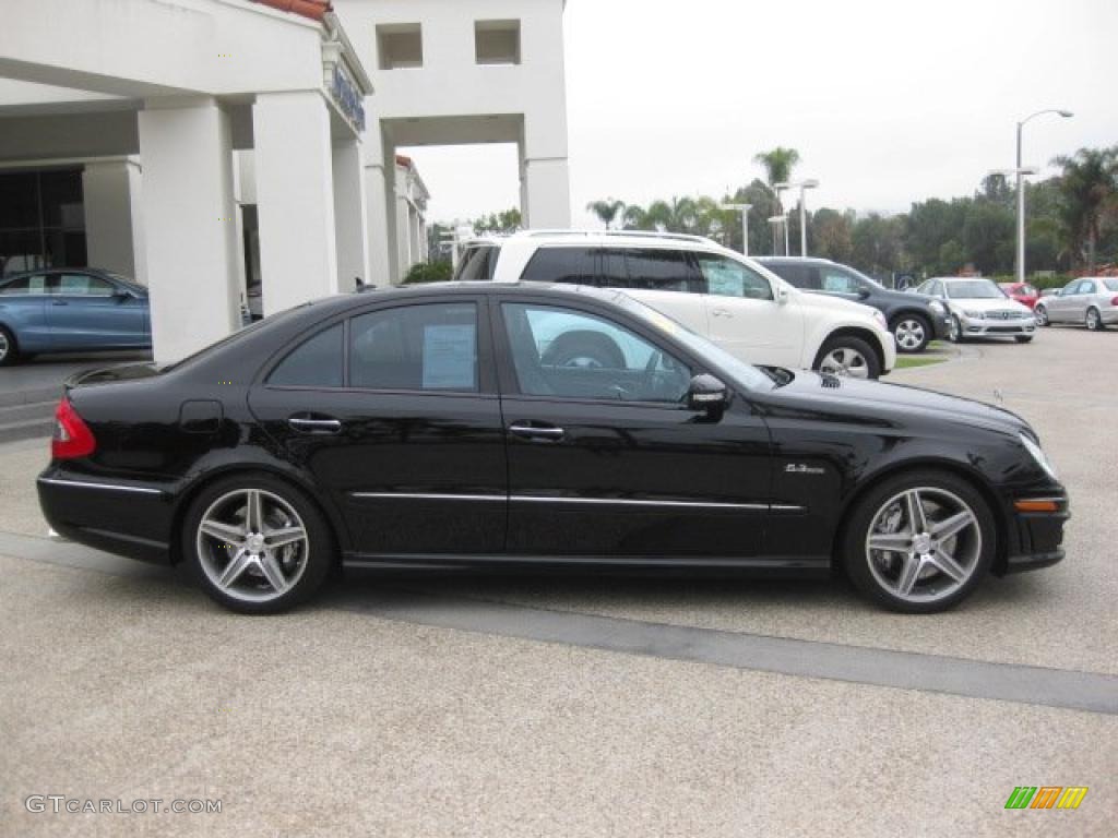 Black 2008 Mercedes-Benz E 63 AMG Sedan Exterior Photo #40398285