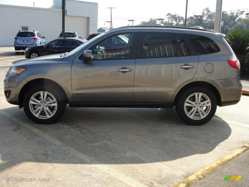 2011 Santa Fe Limited - Mineral Gray / Cocoa Black photo #6