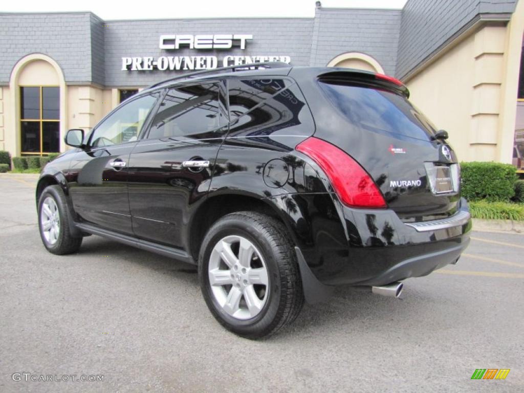 2006 Murano S - Super Black / Charcoal photo #5