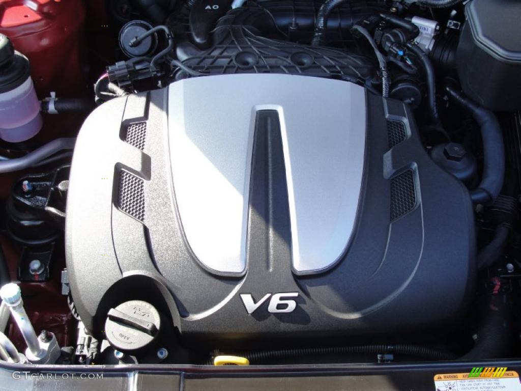 2011 Hyundai Santa Fe Limited 3.5 Liter DOHC 24-Valve VVT V6 Engine Photo #40401369