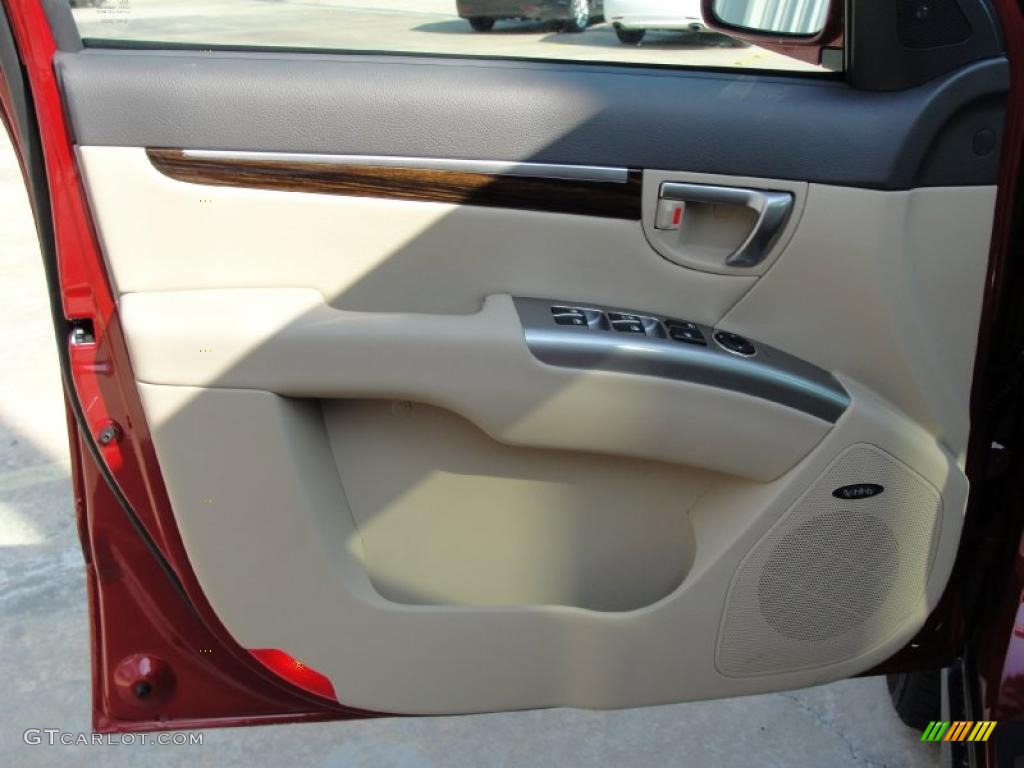 2011 Hyundai Santa Fe Limited Beige Door Panel Photo #40401445