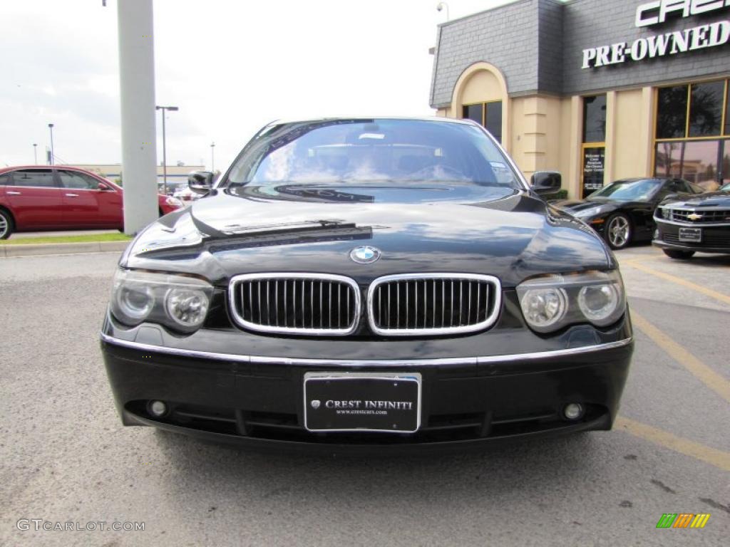 2003 7 Series 745Li Sedan - Jet Black / Black/Black photo #2