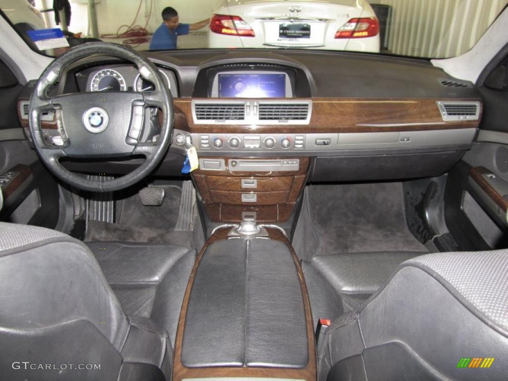 2003 7 Series 745Li Sedan - Jet Black / Black/Black photo #13