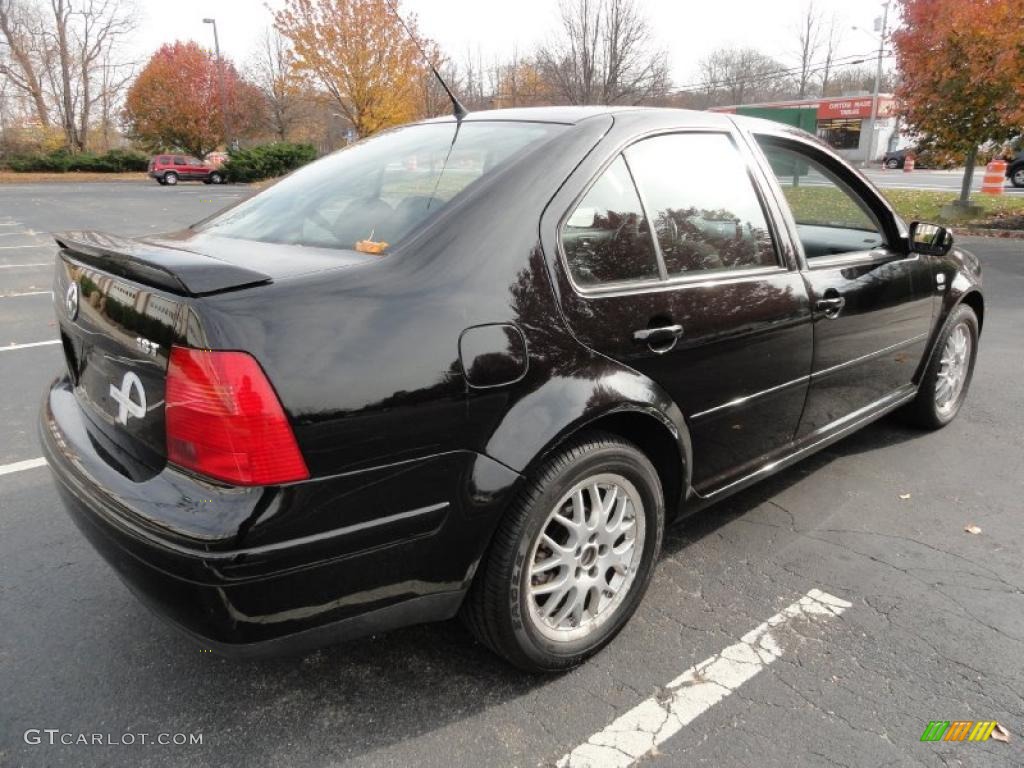 2003 Jetta Wolfsburg Edition 1.8T Sedan - Black / Black photo #6