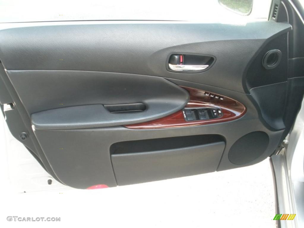 2008 Lexus GS 350 AWD Black Door Panel Photo #40406621
