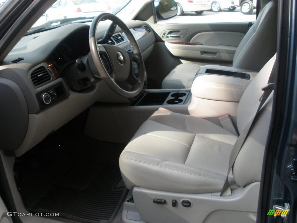 2009 Silverado 1500 LTZ Crew Cab - Blue Granite Metallic / Light Titanium photo #14