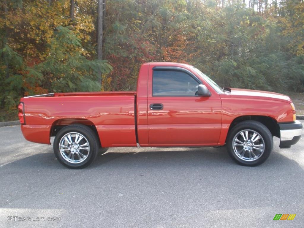 2007 Silverado 1500 LT Regular Cab - Victory Red / Dark Charcoal photo #2