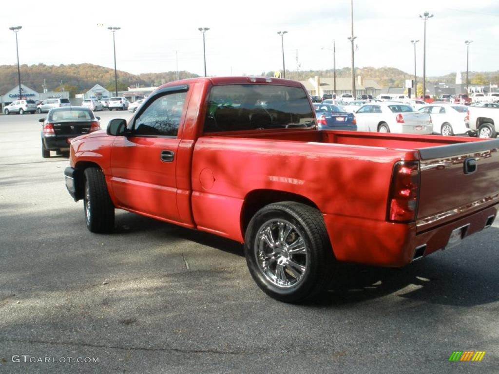 2007 Silverado 1500 LT Regular Cab - Victory Red / Dark Charcoal photo #5