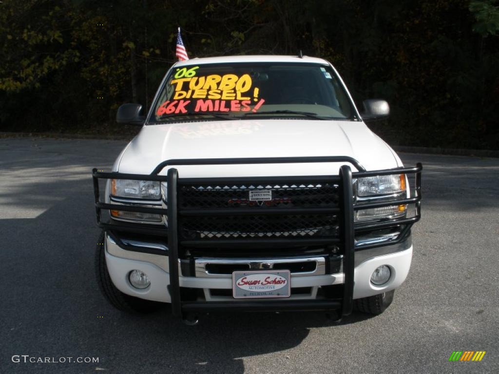 2006 Sierra 2500HD SLE Crew Cab 4x4 - Summit White / Neutral photo #8