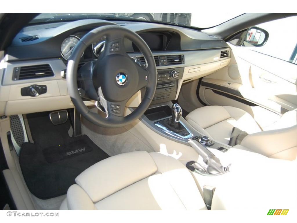 Cream Beige Interior 2011 BMW 3 Series 335is Convertible Photo #40407657