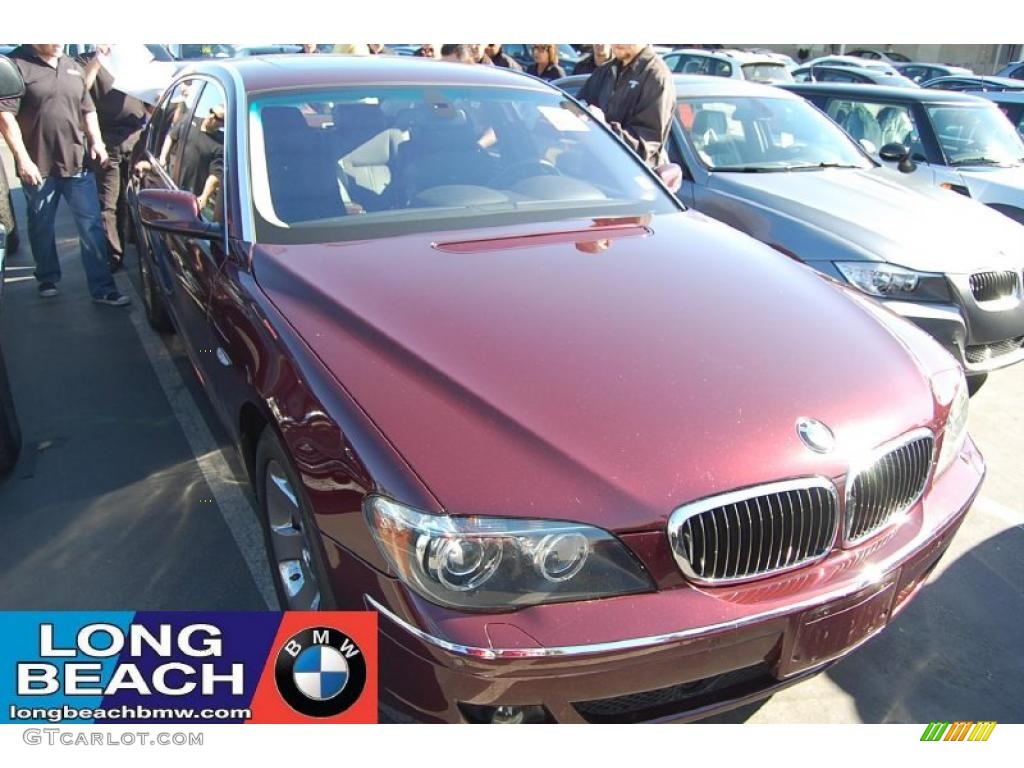 2006 7 Series 750Li Sedan - Barbera Red Metallic / Black/Black photo #6